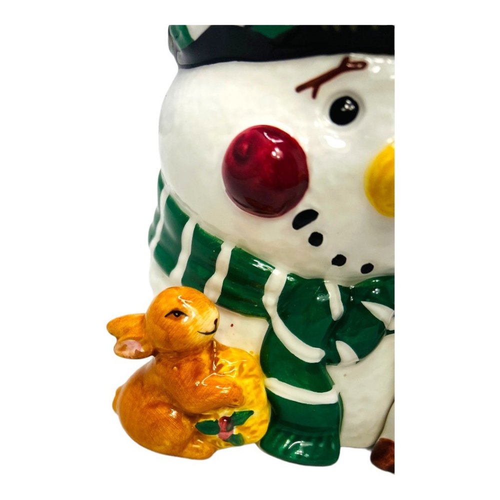 ‘Tis The Season 16 oz Snowman Mug Cup Rabbit Deer Candy Cane Handle Christmas - Picture 4 of 9